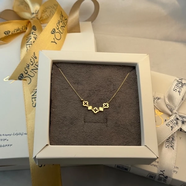 گردنبند طلا ونکلیفی و گوی